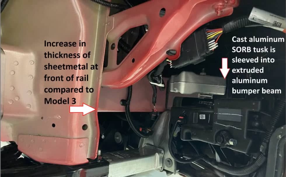 Model Y Front Impact Structure