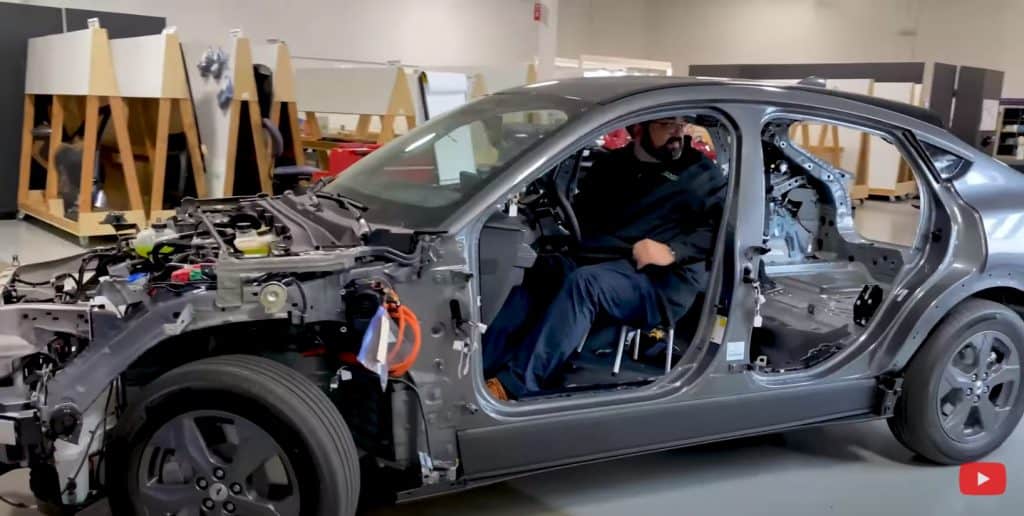 Ben takes the mostly disassembled Ford Mach-E for a joy ride