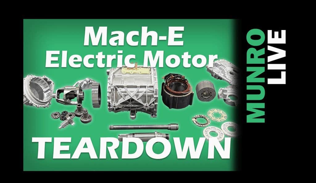 Ford Mustang Mach-E Rear Electric Motor Teardown Sandy Munro