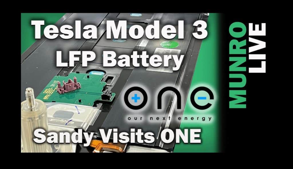 Sandy Visits ONE HQ and Tesla Model 3 LFP Battery