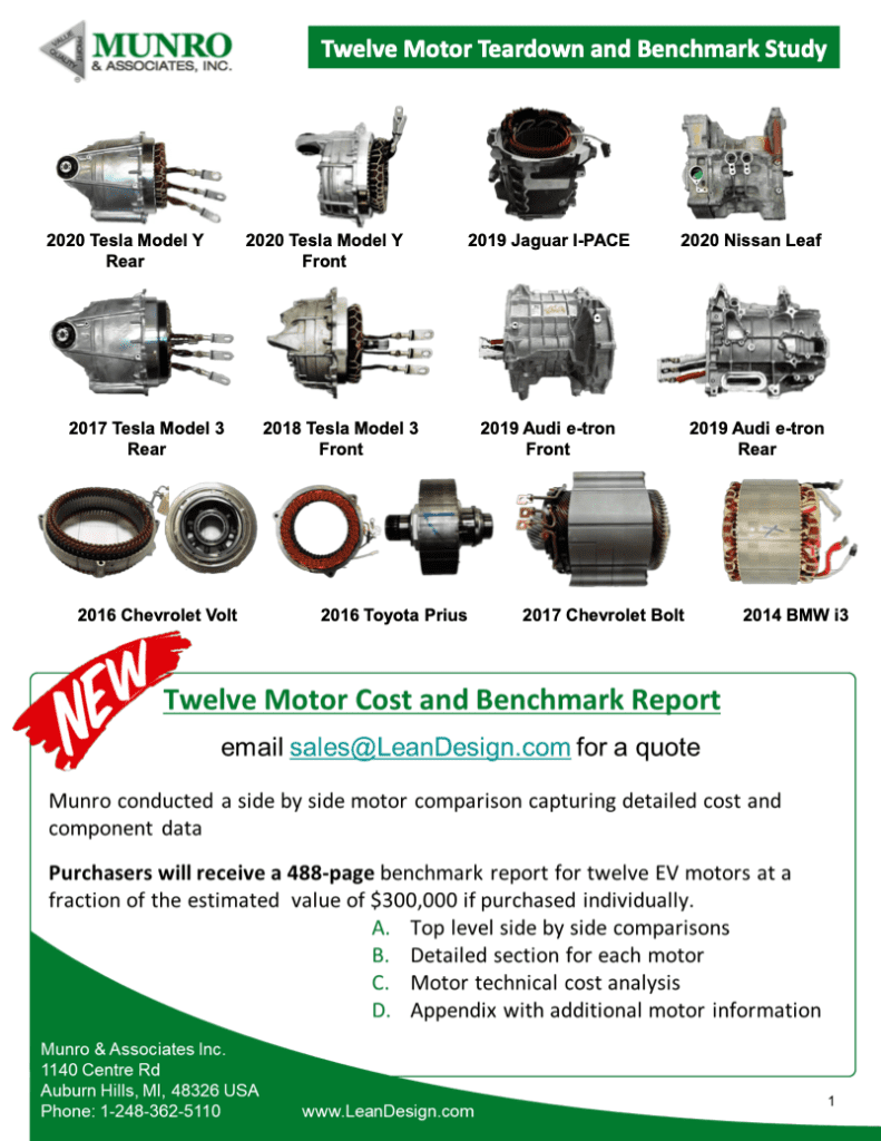 Twelve Motor Cost and Benchmark Prospectus